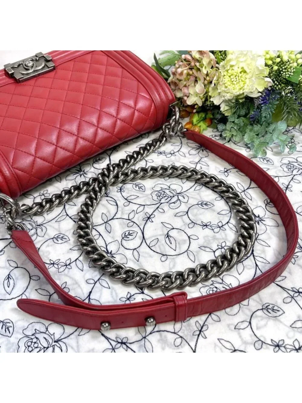 Chanel Boy Chain Shoulder Quilted